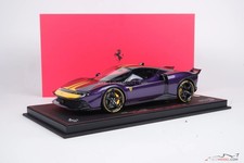Ferrari 849 Testarossa (2025) purple hong kong with showcase, 1:18 BBR, P18276E
