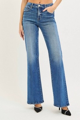 Risen 5Th Avenue High Rise Wide Flare Jeans Size 24