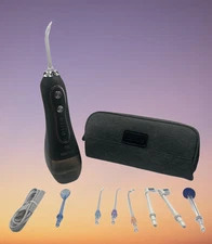 H2ofloss Water Dental Flosser Portable Oral Irrigator with 5 Modes, 8 Rep