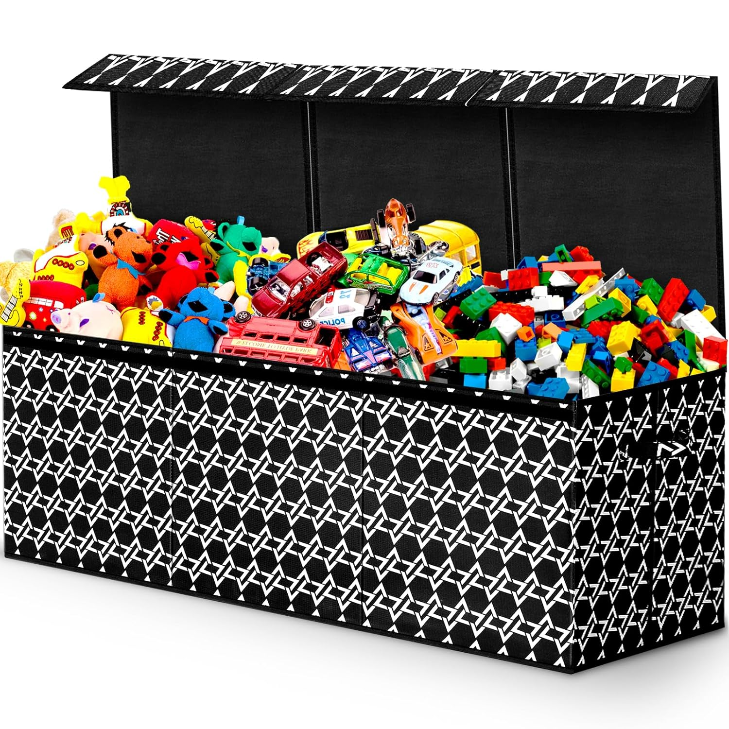 Collapsible Large Toy Storage Chest for Boys Sturdy Kids Organizer