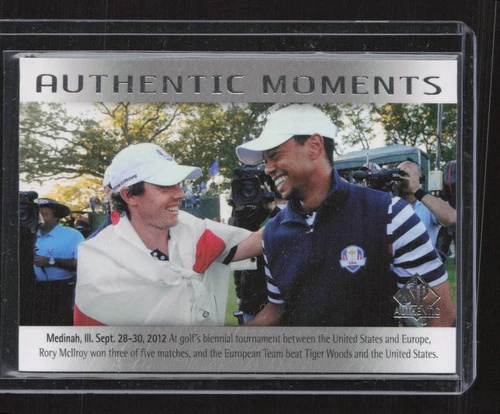 2014 SP Authentic #75 Rory McIlroy / Tiger Woods