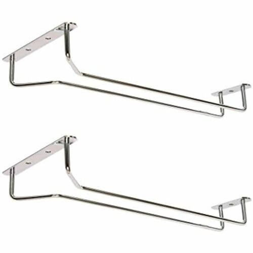 © Set of 2-10-Inch Long, Wine Glass Rack, Wire Hanging Rack, Wine Glass Hangi... - Picture 1 of 2