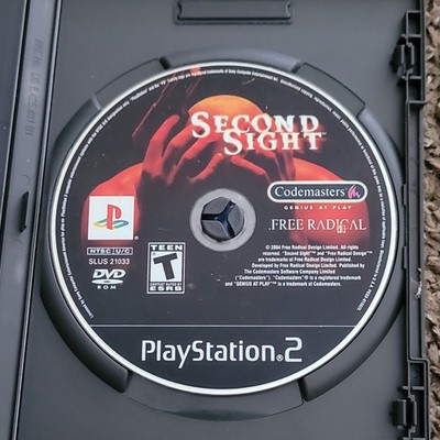 Codemasters Second Sight Sony PlayStation 2 PS2 2004 T Teen NTSC-U/C
