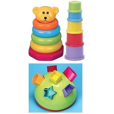 Funtime My First Teach Time Gift Set Baby Educational Activity Toys 3-in-1 NEW