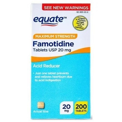 Equate Maximum Strength Famotidine 20mg Tablets, 200 Count