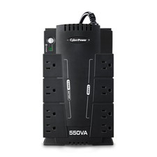 CyberPower CP550SLG 550VA CP UPS 120V STANDBY GREEN; 8OUT 5-15R USB RJ11 MGMT