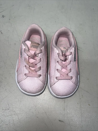 Sneakers Puma Vikky V3 Glitz Ac slip on rosa per bambini ragazze taglia Us 5c