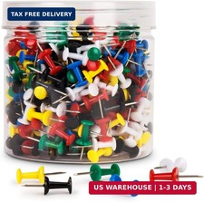 400Pcs Push Pins, Thumb Tacks for Bulletin Board, Stick Pins Thumb Tacks for Cor