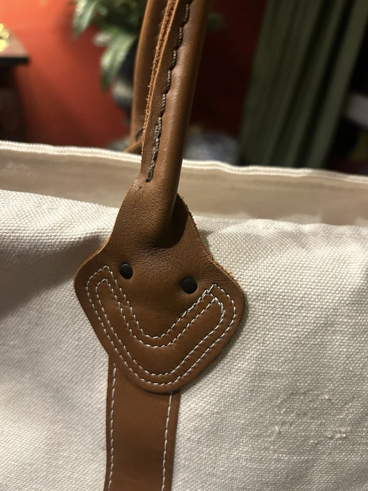 RARO Vintage L.L. Bolso Bean Boat And Tote de lona con correa inferior para el hombro Foto 4 de 4