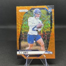 2024 Panini Prizm DJ James #322 Orange Lazer RC - Seattle Seahawks