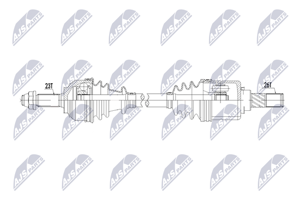 NTY Antriebswelle NPW-NS-199 Passend FüR Nissan-image