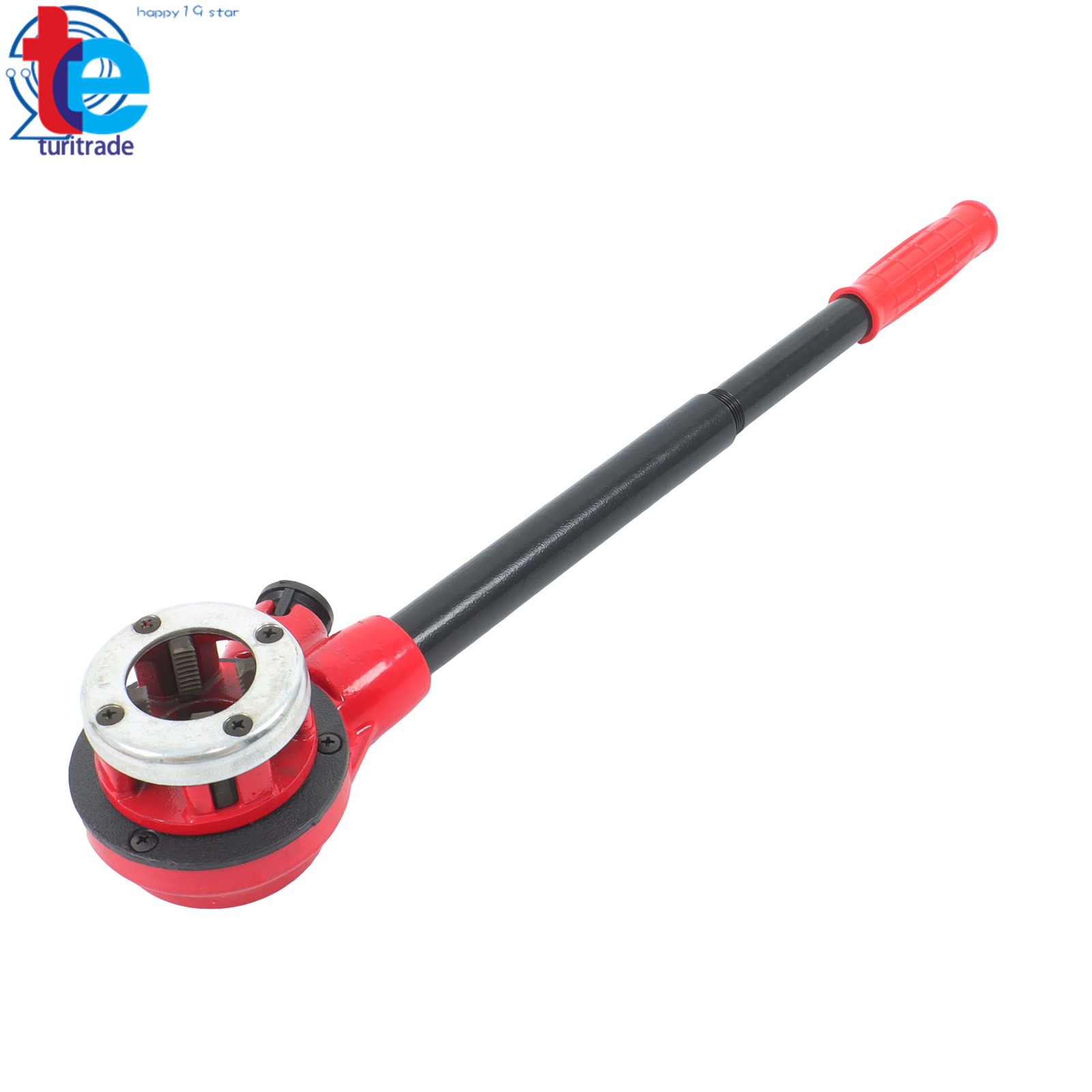 Pipe Threader 1/2" 3/4" 1" NPT Pipe Threading Tool Manual Ratchet With 3 Dies