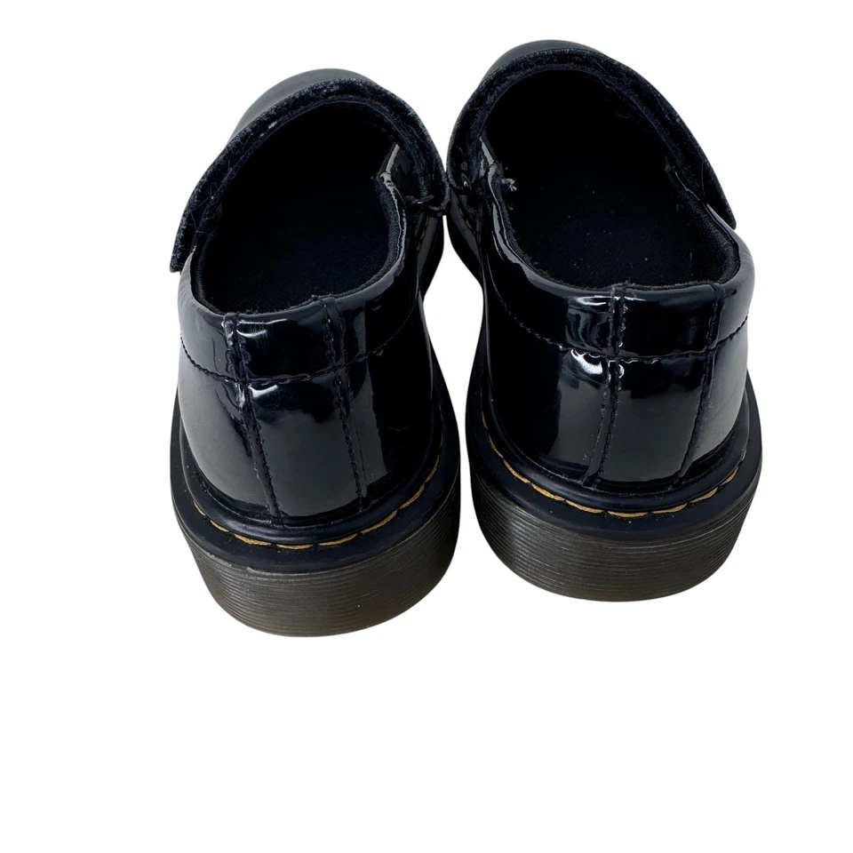 Dr. Martens Maccy Mary Jane Shoes Kids 2 Black Patent Leather Air Cushioned Sole - Image 3 of 4