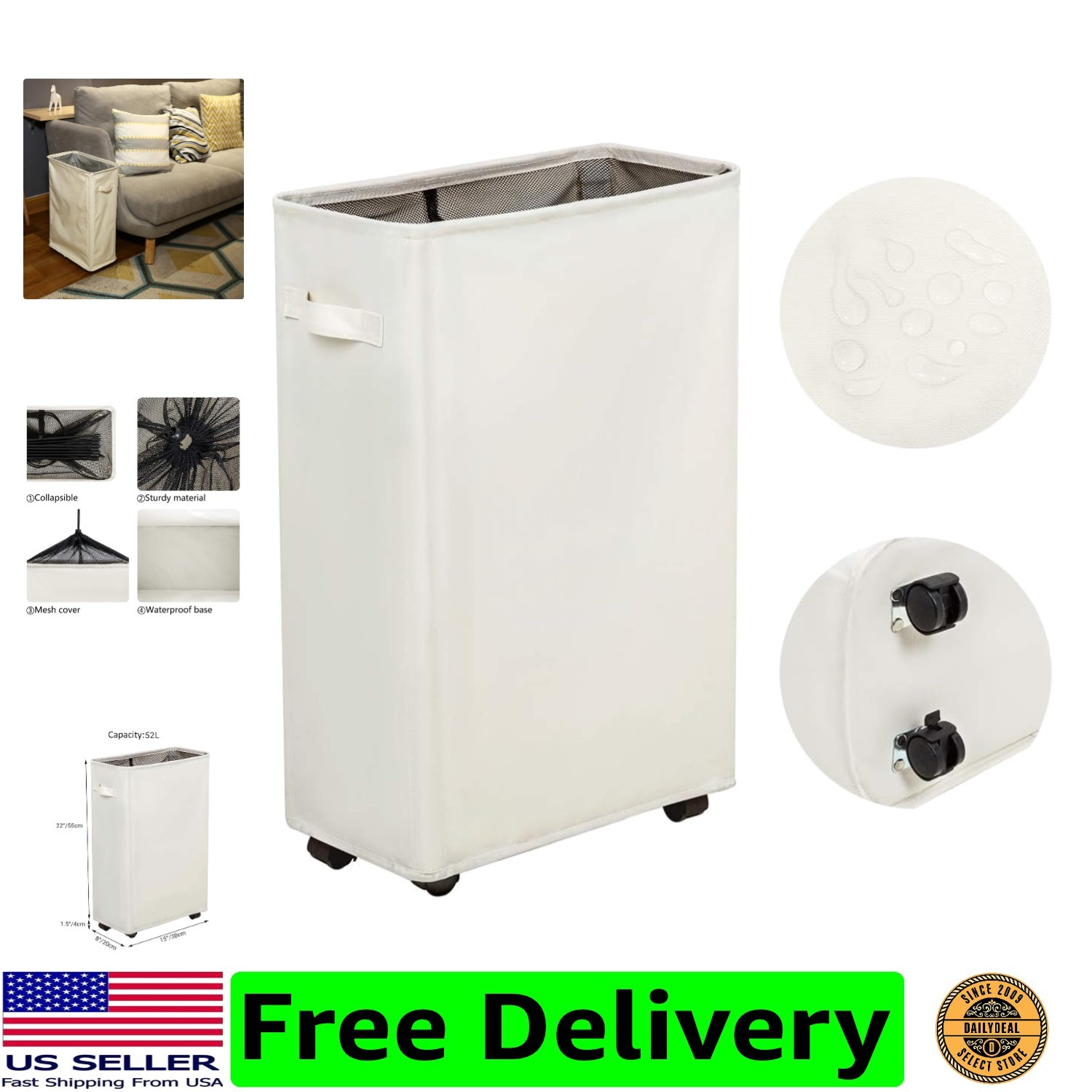 - Standable Corner Design - Handy Storage Bin Lau...
