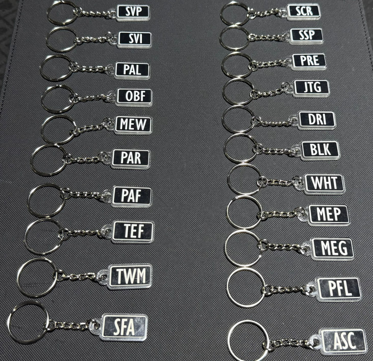 Pokemon Binder Tag Keychains - Choose Your Set "Made in the USA" "Ships from TX"