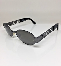 Rare Vintage Gianni Versace S 43 Sunglasses M. S43 Col. 89M Dark Gunmetal Italy