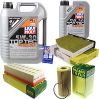 Mann Inspektionspaket 6L Liqui Moly Top Tec 5W-30 FüR Audi Q3 2.0 Tfsi Quattro