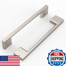 9BUILD 10 Pack Brushed Satin Nickel Cabinet Pulls 5" Handles Kitchen Hardware