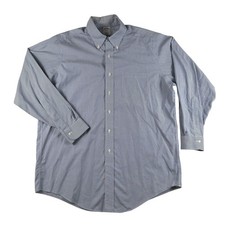 Brooks Brothers Shirt Mens 16 32/33 Non-Iron Blue Pinstripe Button Down