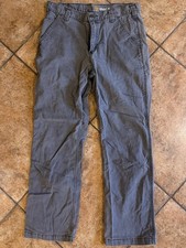 Carhartt BN2291 M Rugged Flex Relaxed Fit Canvas Work Pants Mens 33x30 Grey
