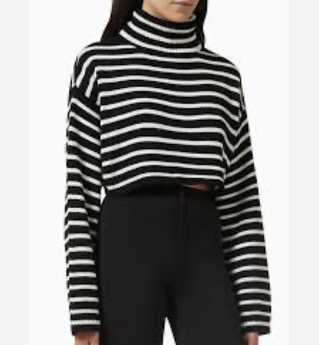 THE FRANKIE SHOP Women's Jumper M Cream Wool with Nylon Pullover