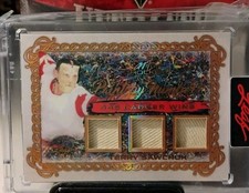 TERRY SAWCHUK 2021 Leaf Art of Hockey Paint by Numbers Relics #PBN-33 HOF 💎💎💎