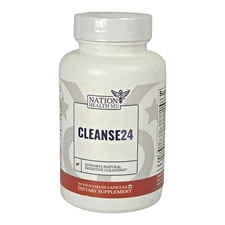 Nation Health MD Cleanse24 Digestive Intestinal Cleanse | 60 Capsules Exp 7/2026