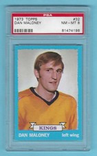 1973-74 Topps 32 Dan Maloney Los Angeles Kings! PSA 8 NM-MT! 19 GRADED HIGHER!