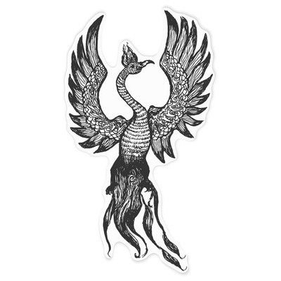 Aufkleber Sticker ''Phoenix im Flug'' (DW016458)