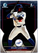 Dylan Campbell 2023 Bowman Draft Chrome Los Angeles Dodgers #BDC-181