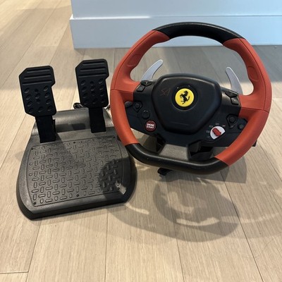 Ferrari Steering Wheel for Xbox Gaming Accessory With Pedals Perfect Condition