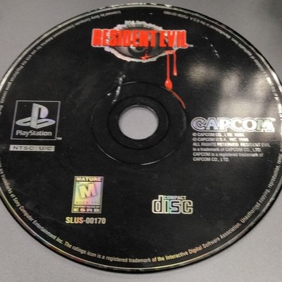 Capcom Resident Evil Sony PlayStation 1 PS1 NTSC-U/C 1996 M Disc Only Tested