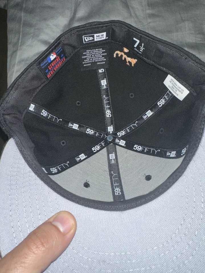 New Era MLB Travis Scott X Houston Astros 59Fifty Fitted Hat Size 7 1/2 - Image 3 of 3