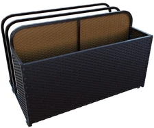 Rolling Poolside Float Storage, Pool Storage Bin, Outdoor Storage Organizer P...