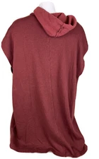 Bryn Walker Jacket XS Lagenlook Cape Hooded Pockets Bamboo Coastal Grandma T393