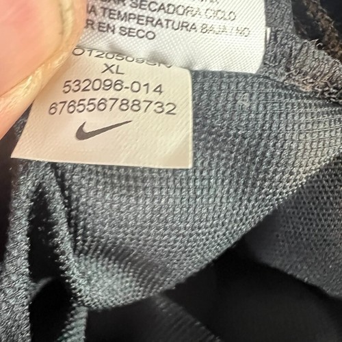 Vintage Nike Basketball Pants Black Yellow Ankle Zipper Sweatpants Men's XL - Picture 7 of 16
