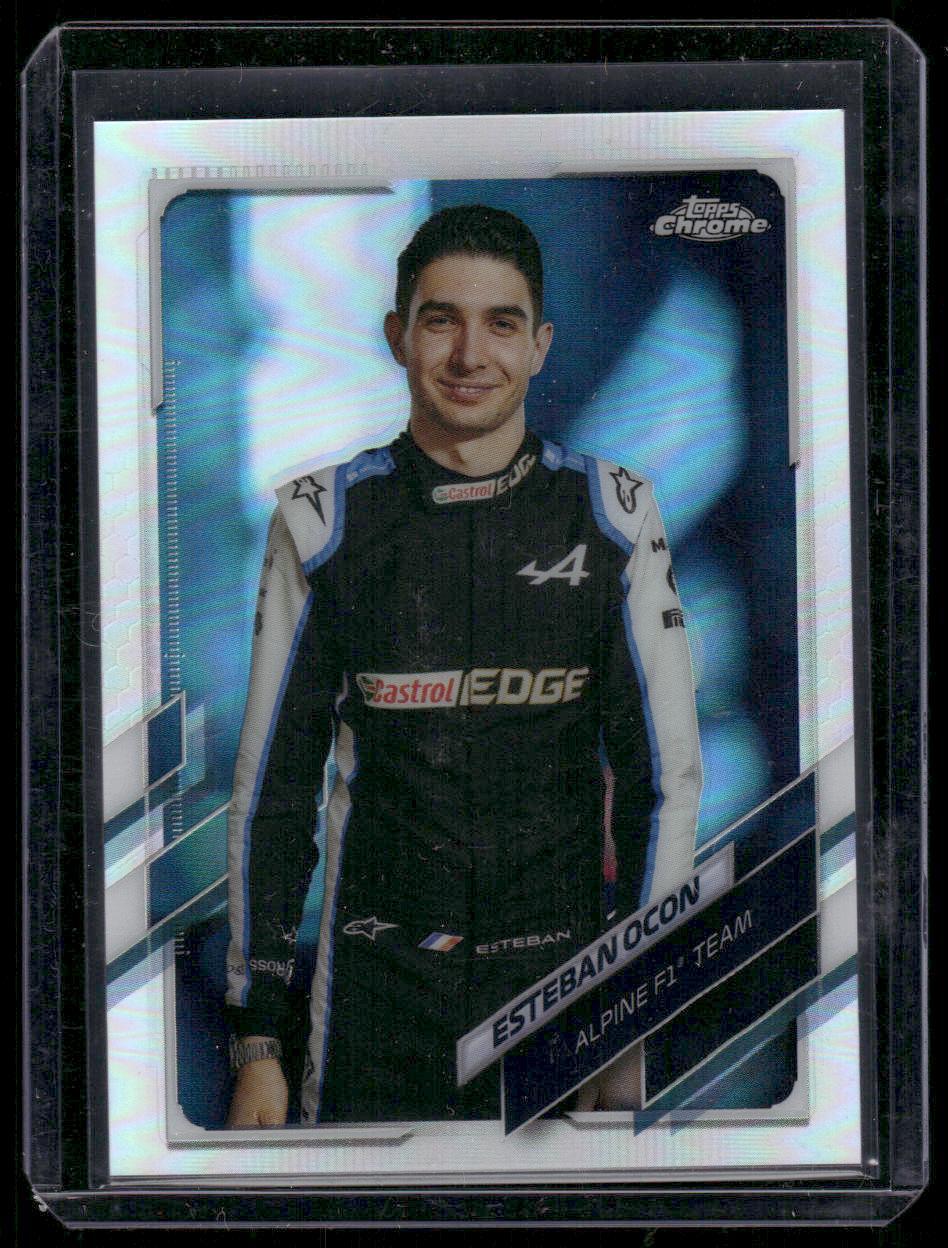Esteban Ocon 2021 Topps Chrome Formula 1 #10 Refractor