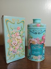Vtg 1977 Avon California Perfume Co Anniversary Full Talc Tin Trailing Arbutus