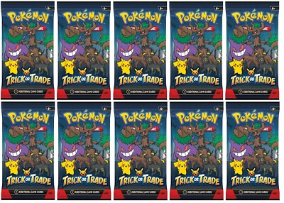 Pokemon 10x Trick or Trade 2024 Booster NEU - Halloween Special Set TCG englisch