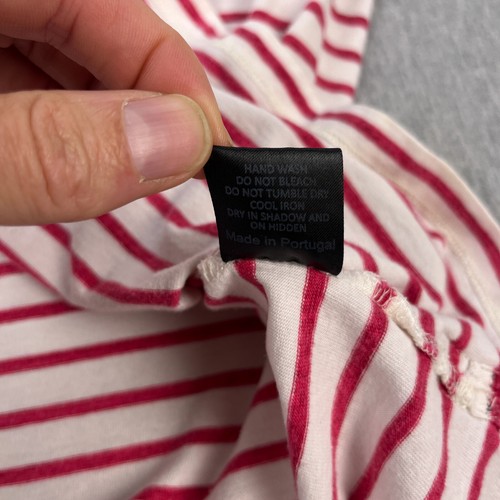 Todd Snyder Shirt Mens M Red Striped Long Sleeve Crewneck Lightweight Cotton - Picture 9 of 10