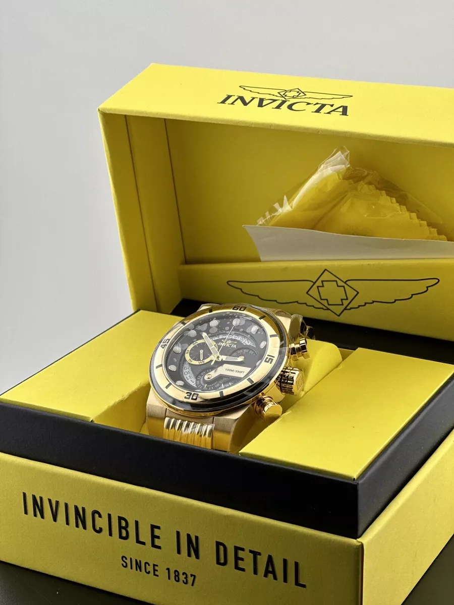 Invicta S1 Rally 25282 Men s Gold Stainless Steel Quartz Analog Dial Wrist Watch