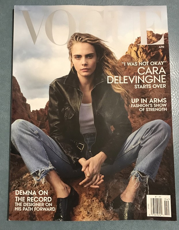 Vogue Magazine April 2023 Cara Delevingne Ben Platt Micaela Diamond Irina Shayk