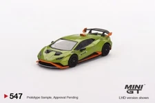 Mini GT 1:64 Lamborghini Huracán STO Verde Citrea Diecast Model Car MGT00547