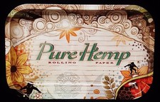New Full Size Pure Rolling Papers Tray 7"x11" Metal Tray Free Shipping