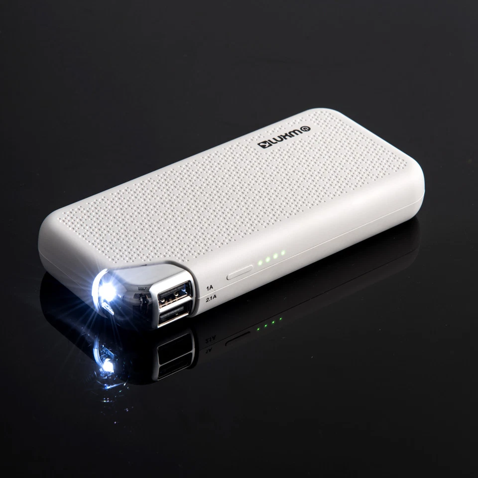 LUXMO 12000mAh Hi-Speed and Compact Portable Power Bank For iPhone Samsung LG - Image 4 of 4