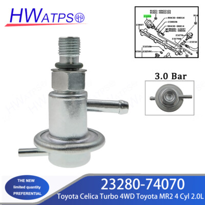 みゆき 23280-74070 Fuel Pressure Regulator 3.0Bar For Toyota Celica Turbo