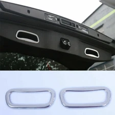 For Dodge Durango 2011+ 2pcs Rear Tailgate Handle Cover Trim Accessories Chrome