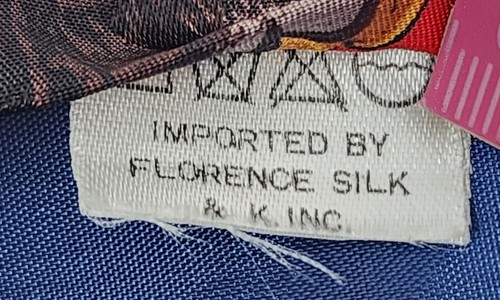 100% Silk USA Eagle Flag Necktie Patriotic Stars Stripes 56" Florence & K - Picture 5 of 8