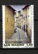 SAN MARINO 2007 OMAGGIO A OTTONE ROSAI PITTORE 1 VALORE MNH