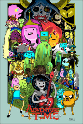 Adventure Time by Tim Doyle SIGNED Screen Print Poster Art MINT | eBay